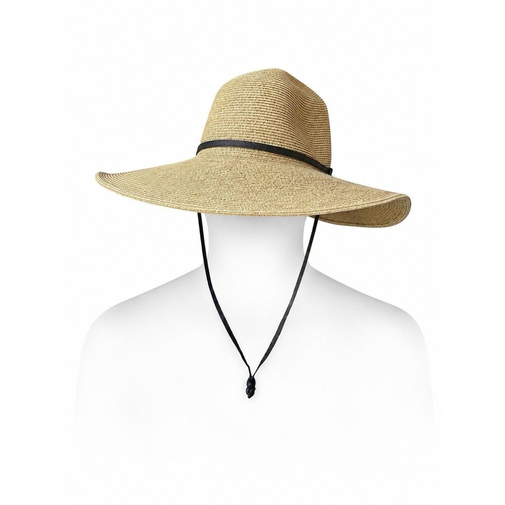 San Diego Hat Co Wide Brim Floppy Straw Sun Hat Natural Tan Women’s OS